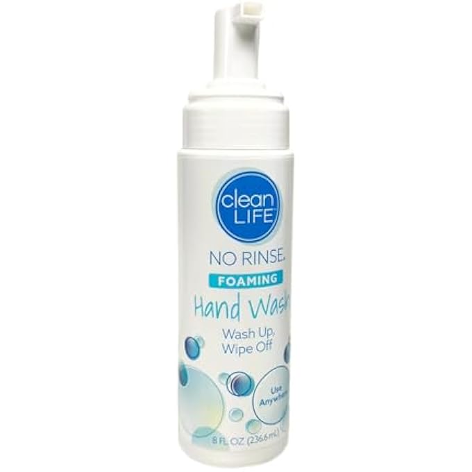 No Rinse NO-RINSE FOAMING HAND WASH, 8 FL OZ: THE ORIGINAL NO-RINSE FORMULAS, SIMPLY WASH UP AND WIPE OFF TO LEAVE HANDS CLEAN AND REFRESHED WHEREVER YOU GO - Image 3